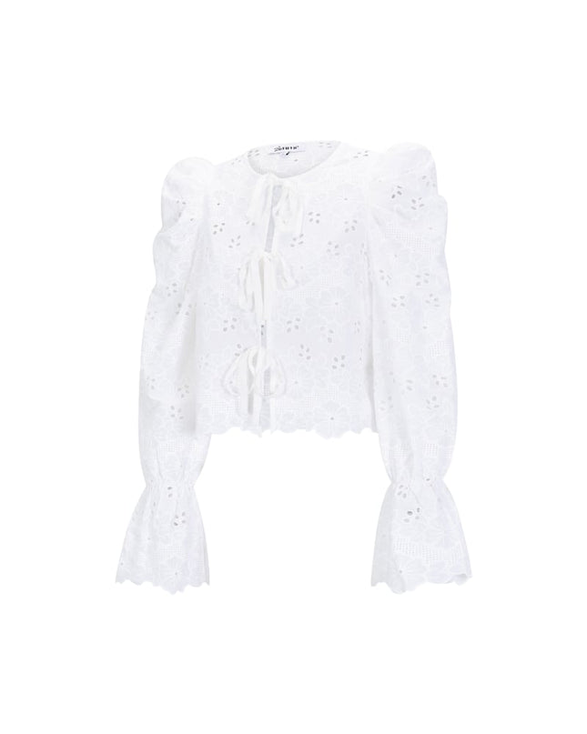 Crochet top with bows