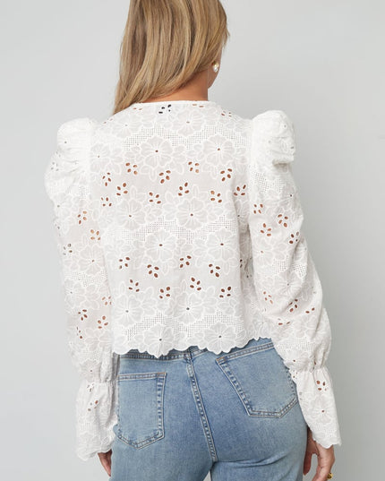 Crochet top with bows