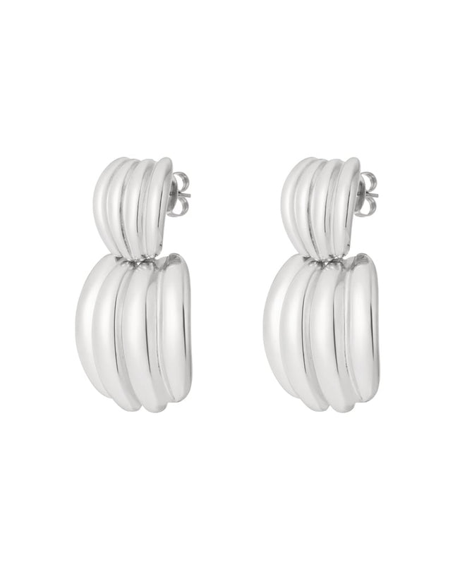 Oorbellen van roestvrij staal, geometrisch, casual, dagelijks, eenvoudig, serie, damessieraden