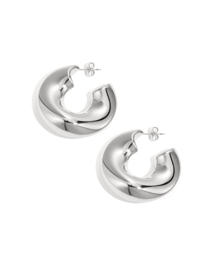 Stainless Steel Hoop Earrings circle Casual Daily Simple Series Women's jewelry