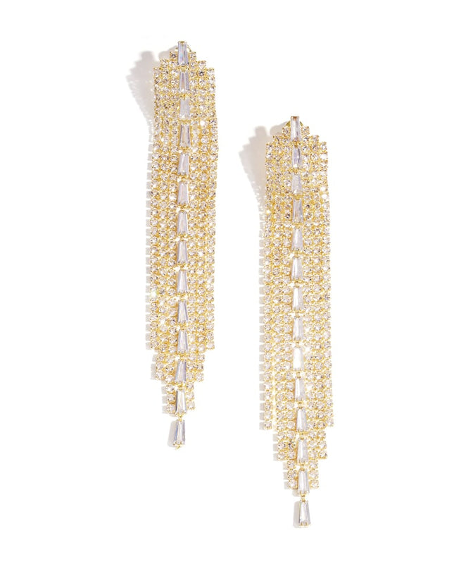 Koperen oorbellen met hanger, geometrisch, elegant, kerst, luxe serie, damessieraden