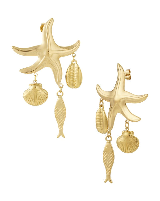 Starfish Treasures-oorbellen