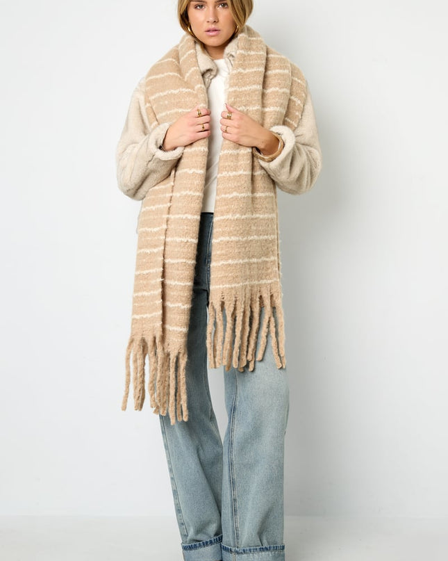 Wintersjaals Strip Casual Polyester Dagelijks