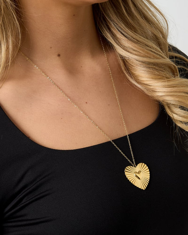 Roestvrijstalen hangerkettingen Hart Casual Dagelijks Eenvoudig Serie Damessieraden