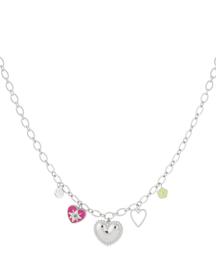 Roestvrijstalen hangerkettingen Hart Casual Dagelijks