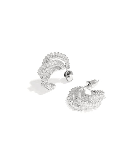 Koperen creolen geometrische elegante kerst luxe serie dames sieraden