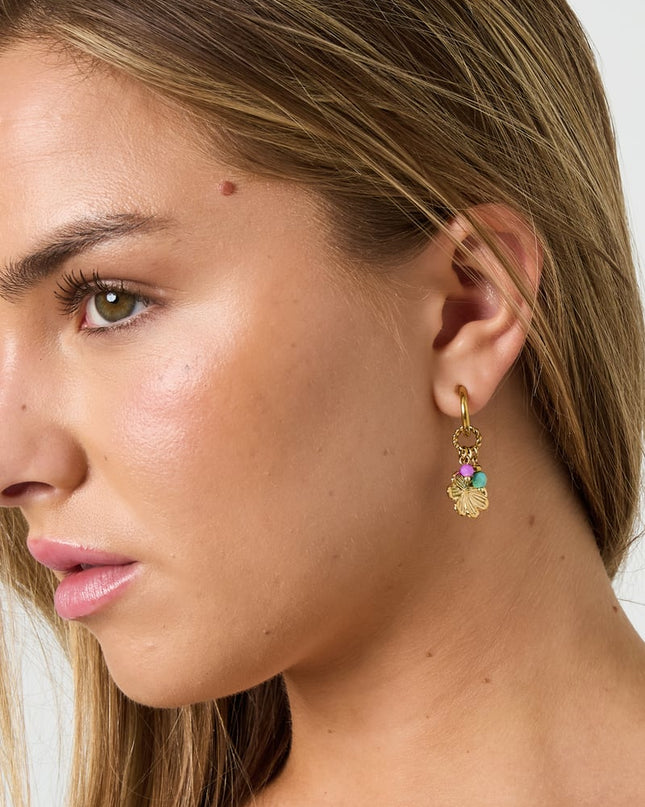 Flower Happy Charm oorbellen