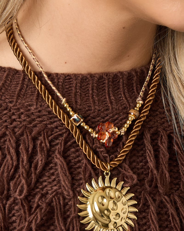 Polyester Pendant necklaces sun Casual Daily Simple Series Women's jewelry