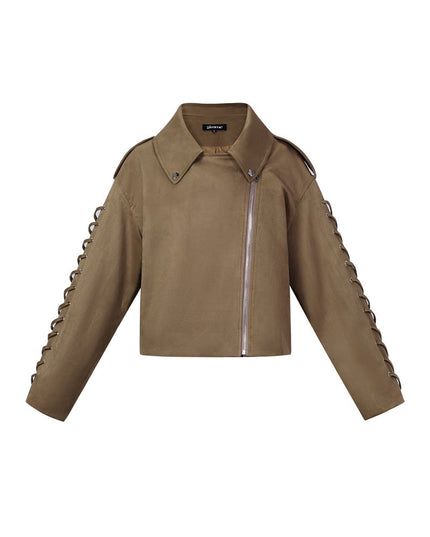 Laced Suede Jacket