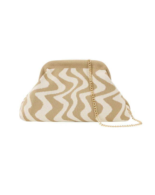 Grafische strandclutch