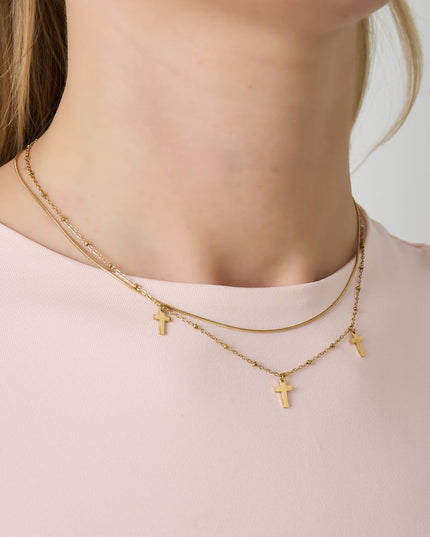   Gelaagde kettingen Kruis Casual Dagelijks Eenvoudig Serie Dames sieraden