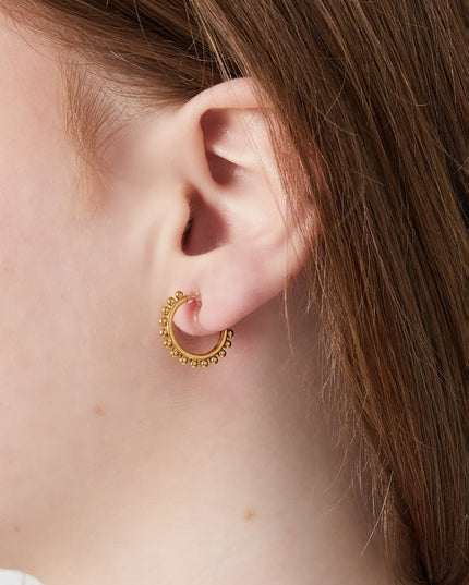 Oorbellen met opvallende ringclip