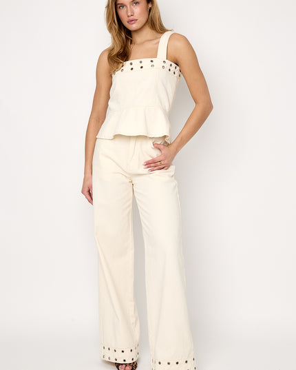 Eyelet Statement Jeans