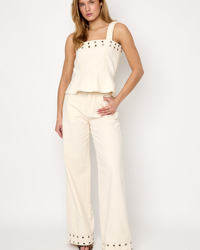 Eyelet Statement Jeans