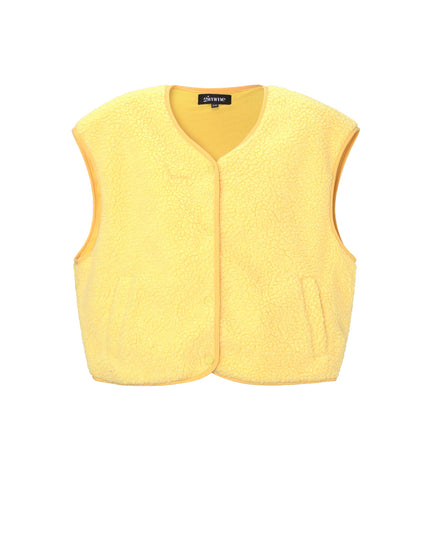 Geweven Polyestervezel Vrouwen Vest Casual Solide Kleur Herfst/Winter