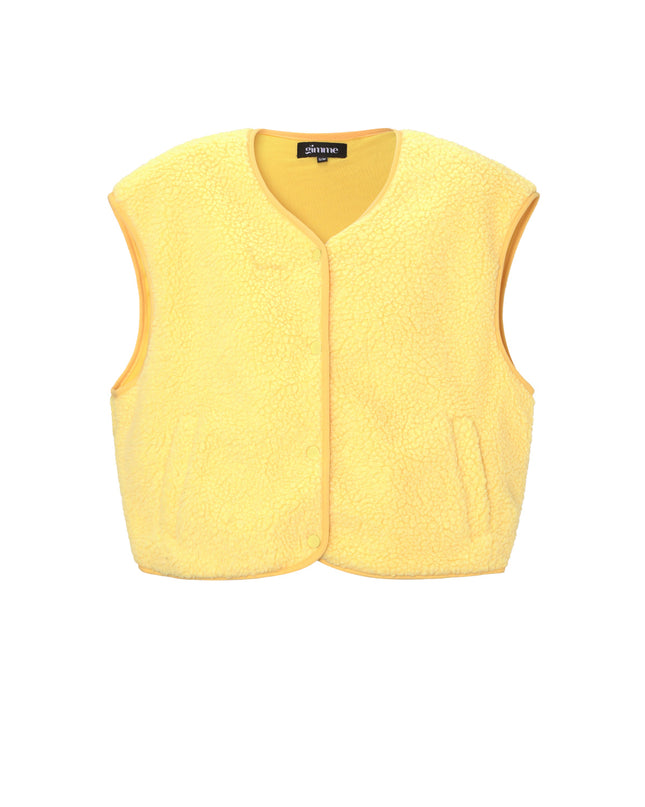 Geweven Polyestervezel Vrouwen Vest Casual Solide Kleur Herfst/Winter