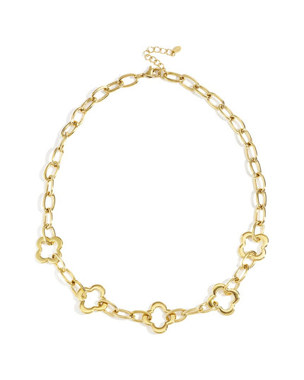 Stainless Steel Chain Necklaces Clover Casual Daily Simple Series Women's jewelry