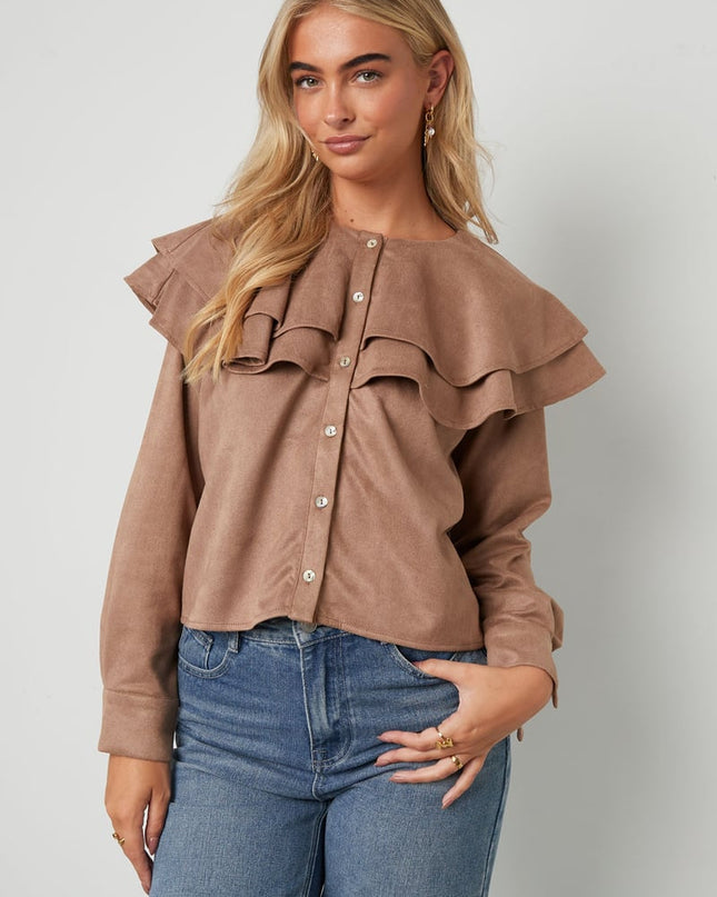 Layered Blouse Suede