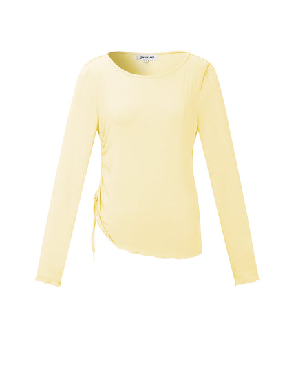 Geplooide longsleeve