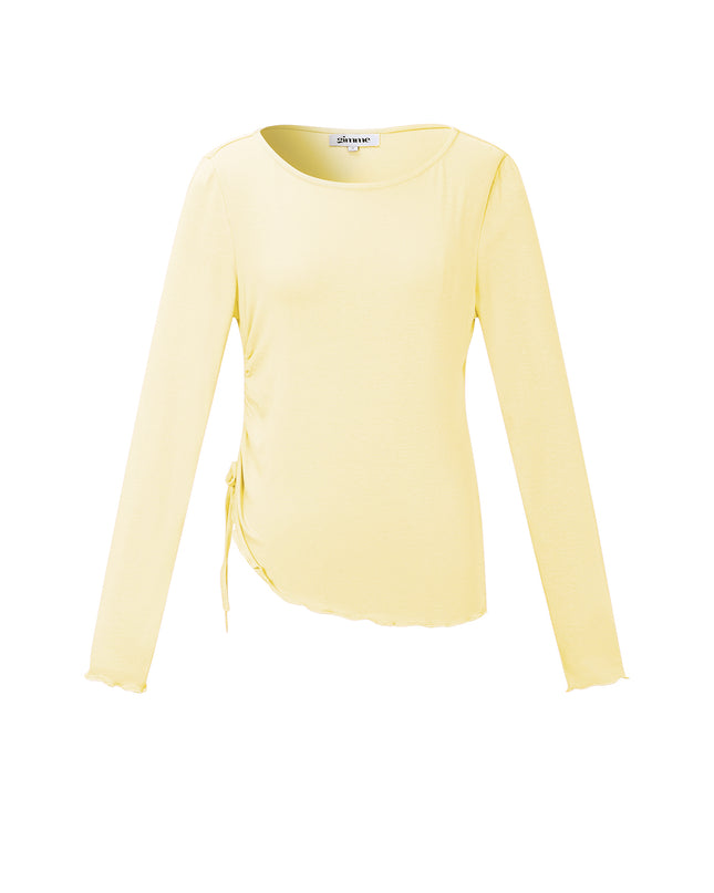Geplooide longsleeve