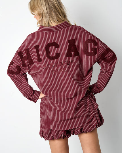 Geweven Katoen Vrouwen Overhemd Casual Letters