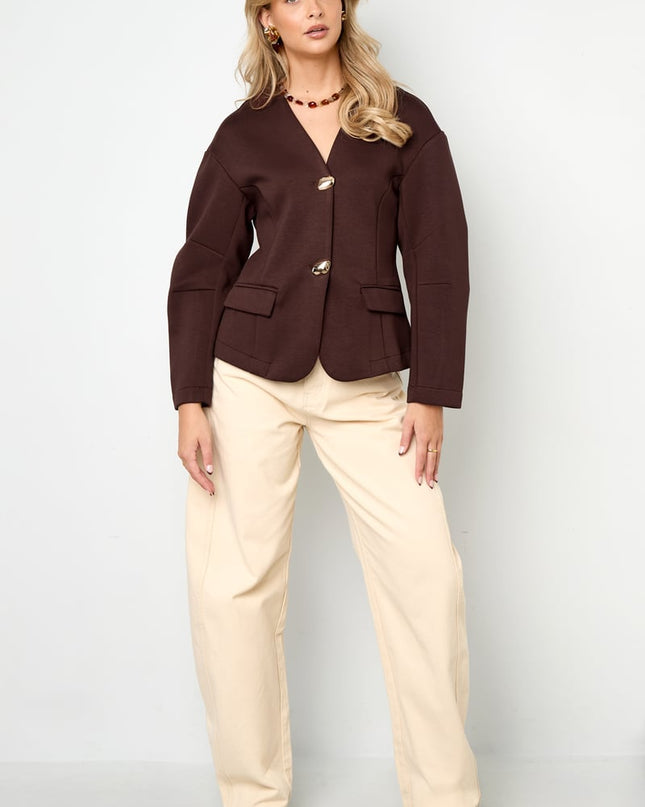 Polyester fiber (polyester) Ladies' suit set Solid color Elegant Fall/Winter  Clothes