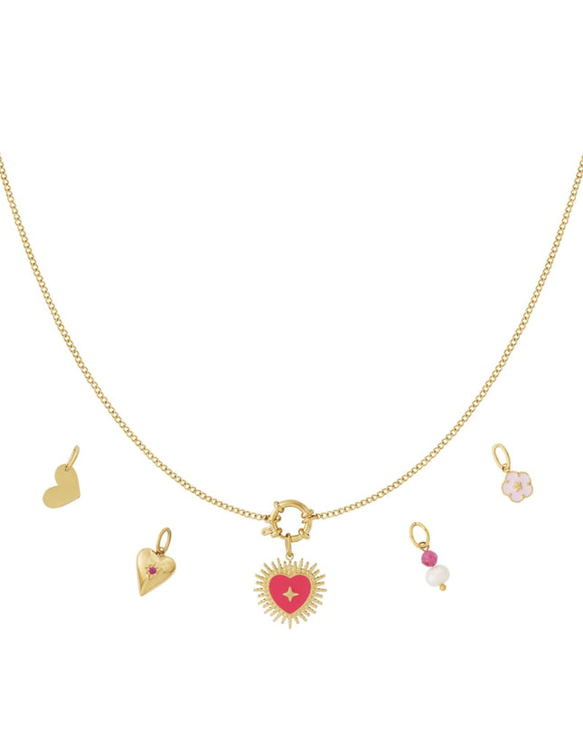 DIY-ketting van de zon van het hart