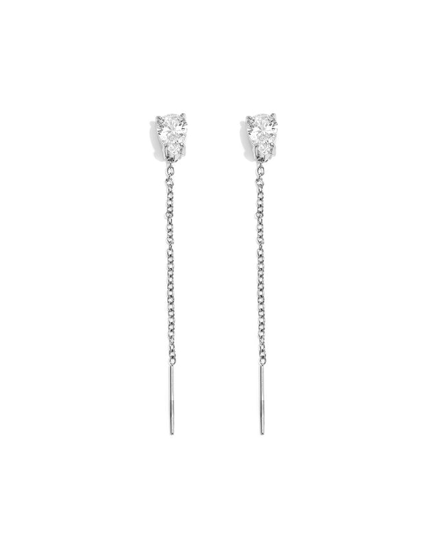 Elegant Dangle Earrings in Silver and Gold for Everyday Wear