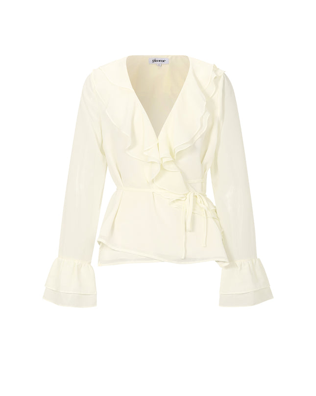 Longsleeve met ruches