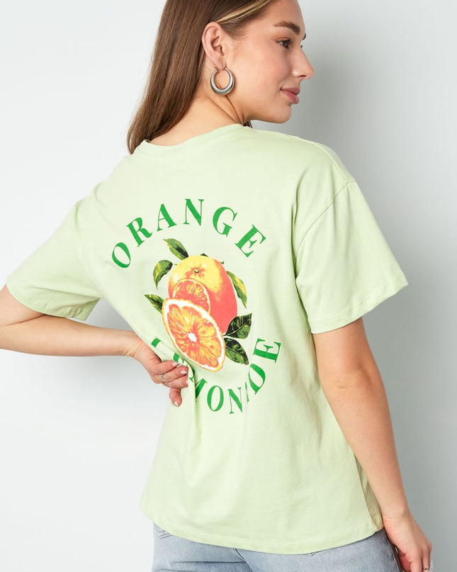 T-shirt Oranje Limonade