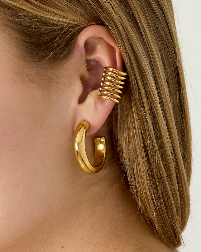 Roestvrijstalen oormanchetten, casual, dagelijks, eenvoudig, serie, damessieraden