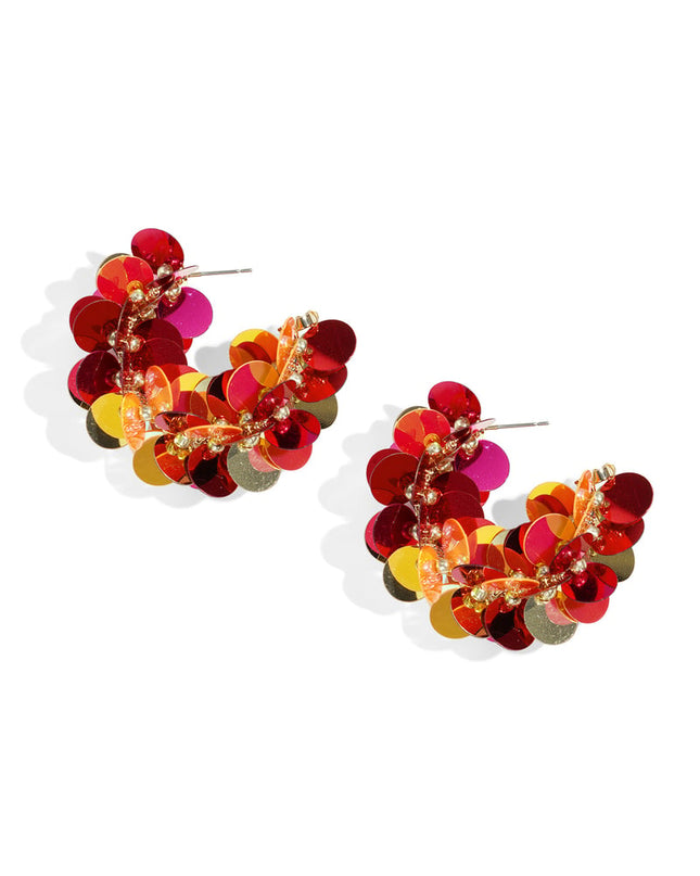 Koperen creolen geometrische casual dagelijkse eenvoudige serie dames sieraden