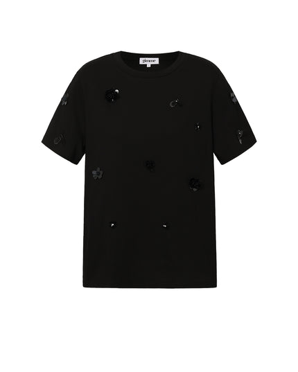 T-shirt met pailletten
