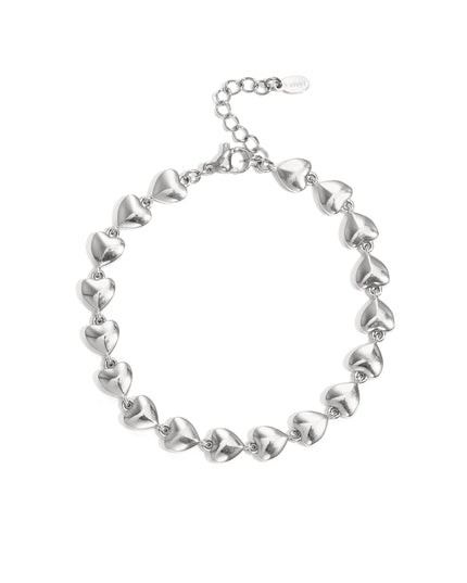 Roestvrijstalen kettingarmbanden Hart Simple Daily Simple Series Damessieraden