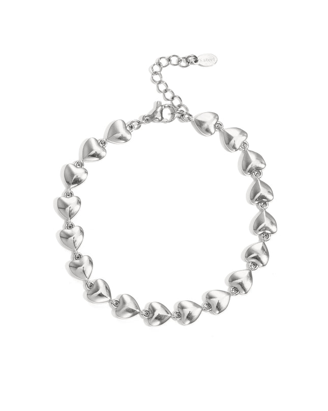 Roestvrijstalen kettingarmbanden Hart Simple Daily Simple Series Damessieraden