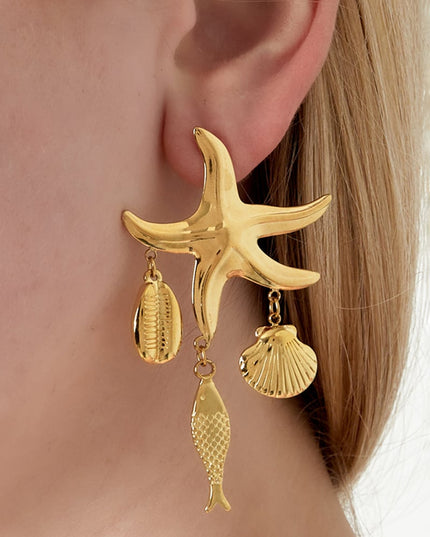 Starfish Treasures-oorbellen
