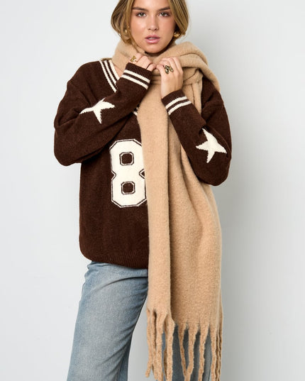 Colorful winter scarf