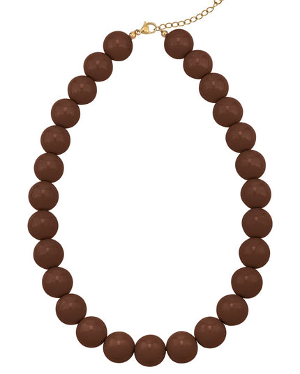 Large colored necklace - 15mm