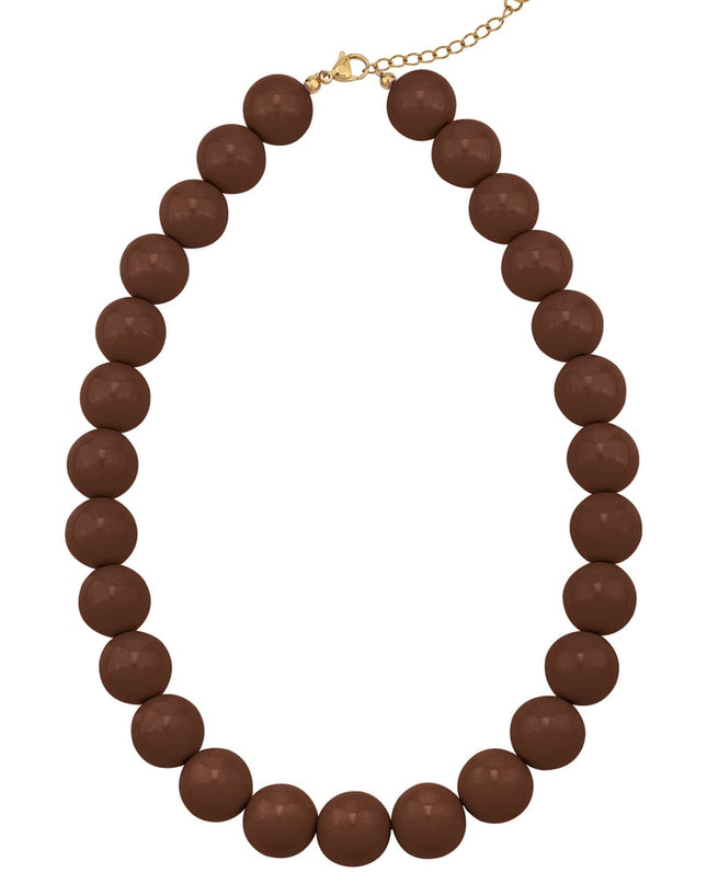 Large colored necklace - 15mm