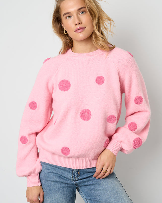 Polyestervezel (polyester) Gebreide truien Stippen Casual Herfst/Winterkleding