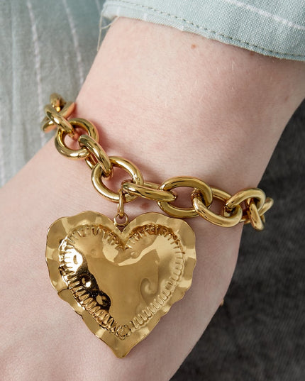 Armband met een opvallend hart