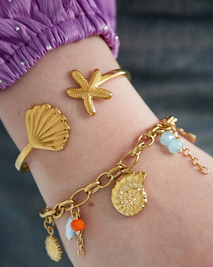 Gouden Zon Armband