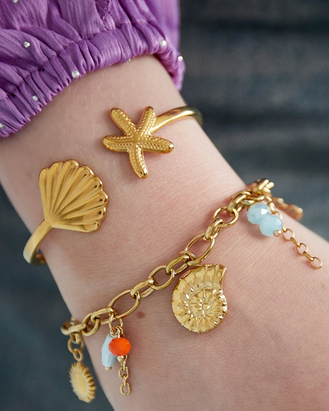 Gouden Zon Armband