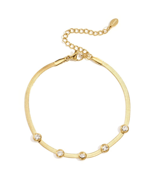 Rhinestone Chain Bracelets Chain Casual Daily Simple Series Women's jewelry