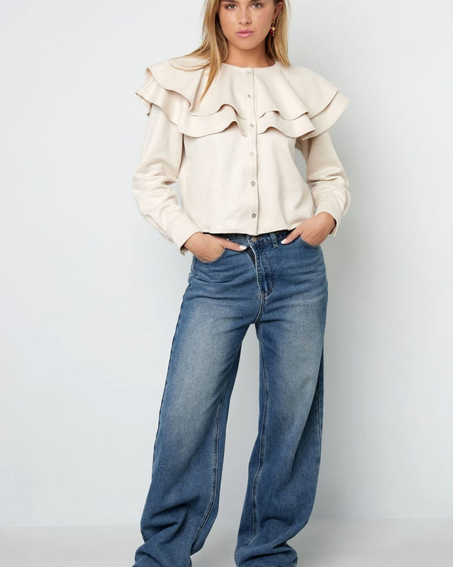 Layered Blouse Suede