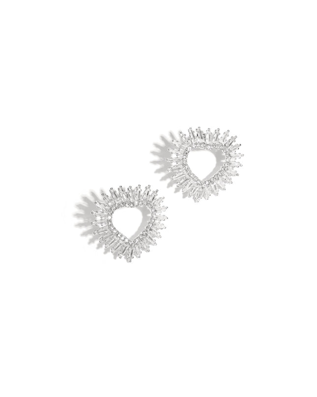 Koperen oorbellen met hartvormige, elegante kerst, luxe serie, damessieraden