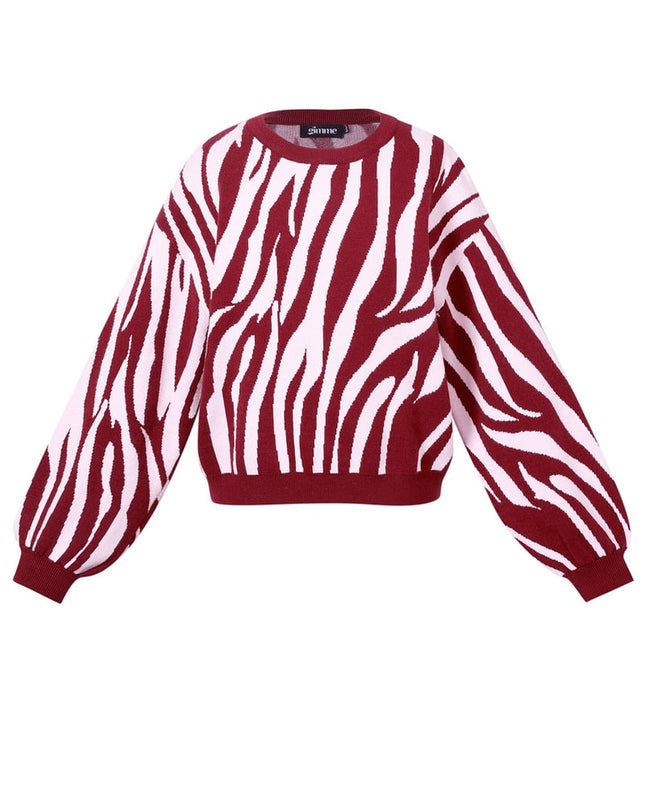 Gebreide truien Zebrastrepen Casual herfst/winterkleding
