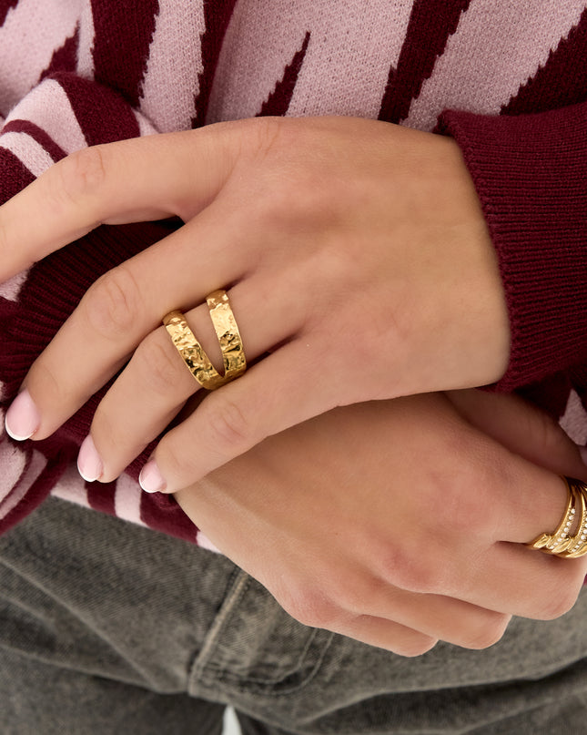 Gestructureerde dubbele ring