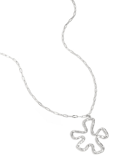 Roestvrijstalen hangerkettingen met koraalmotief, casual, alledaagse, eenvoudige serie damessieraden