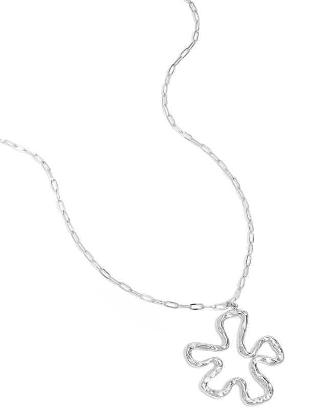 Roestvrijstalen hangerkettingen met koraalmotief, casual, alledaagse, eenvoudige serie damessieraden